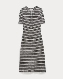 The Rib-Knit Henley Dress