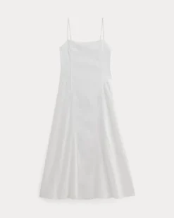 The Seamed Dress in Stretch Linen