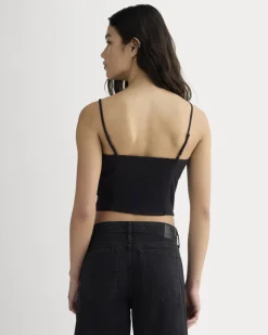 The Seamed Top in Stretch Linen