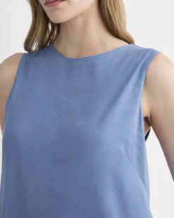 The Shift Dress in Stretch Linen