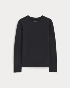 The Slim Long-Sleeve Crew in Essential Cotton