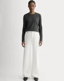 The Slim Long-Sleeve Crew in Essential Cotton