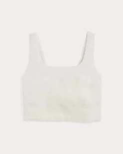 The Square Tank in Stretch Linen