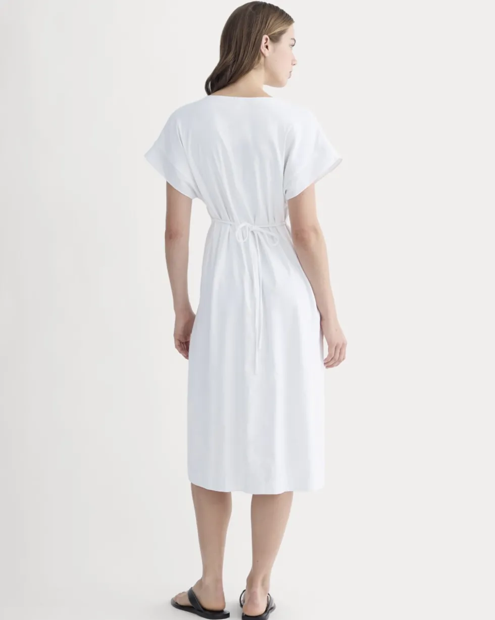 The Tie-Back Dress in Stretch Linen