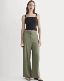 The Wide-Leg Pant in Stretch Linen