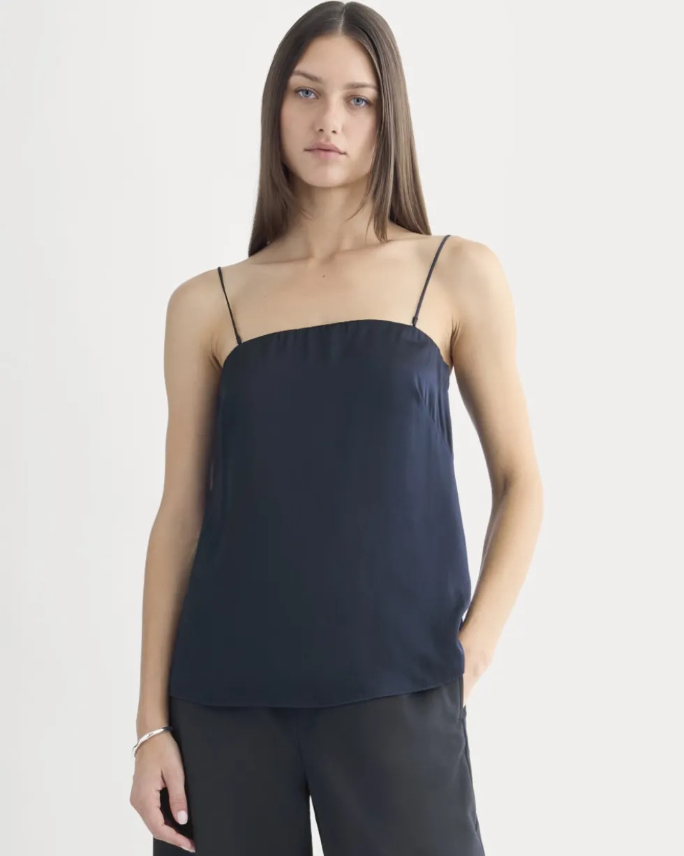 Thin Strap Cami in Silk Charmeuse