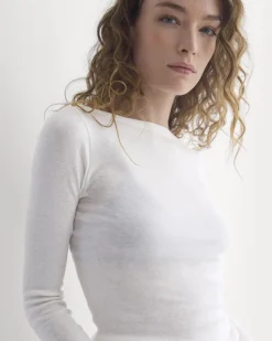 Tissue Boatneck Top