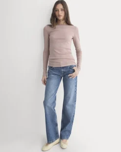 Tissue Boatneck Top
