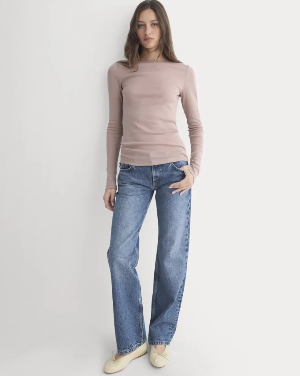 Tissue Boatneck Top