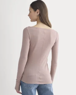 Tissue Boatneck Top