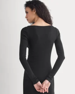 Tissue Boatneck Top