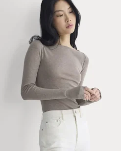 Tissue Boatneck Top