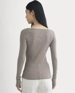 Tissue Boatneck Top