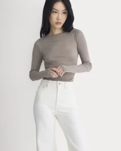 Tissue Boatneck Top