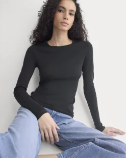Tissue Long-Sleeve Crew
