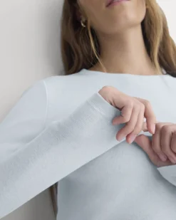 Tissue Long-Sleeve Crew