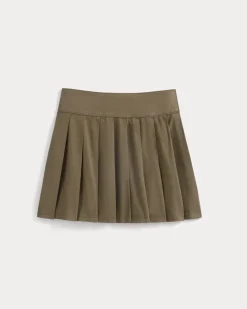 Utility Pleated Mini Skirt