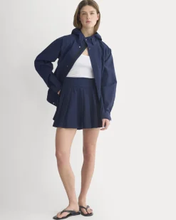 Utility Pleated Mini Skirt