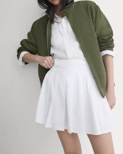 Utility Pleated Mini Skirt