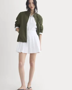 Utility Pleated Mini Skirt
