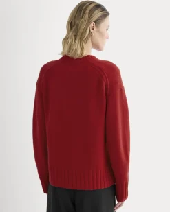 V-Neck Sweater in Extrafine Luxe Merino
