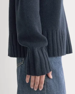V-Neck Sweater in Extrafine Luxe Merino