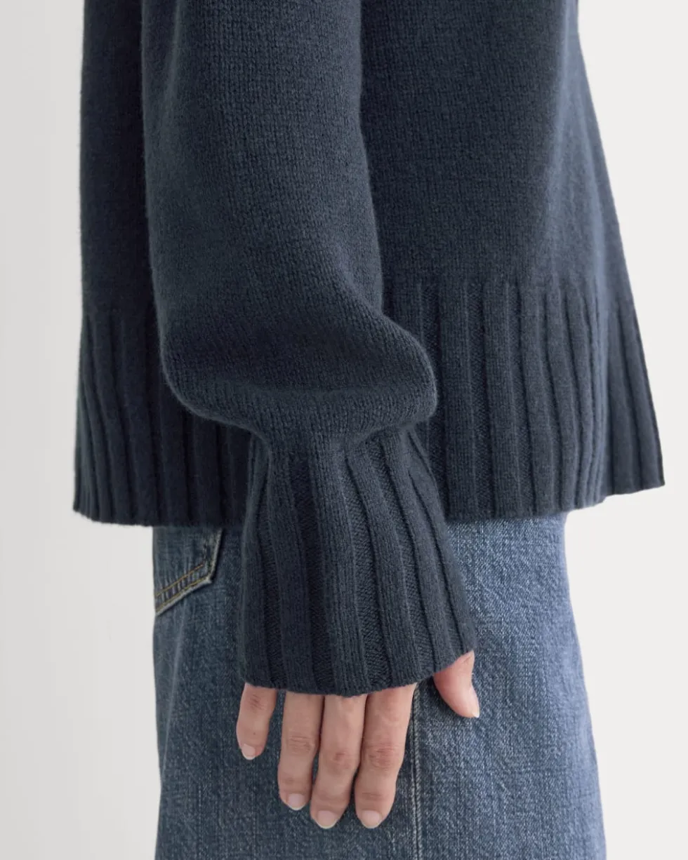 V-Neck Sweater in Extrafine Luxe Merino