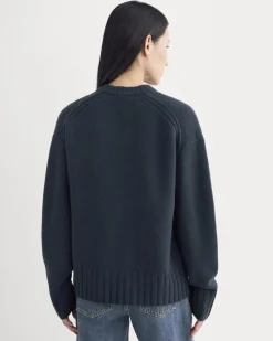 V-Neck Sweater in Extrafine Luxe Merino
