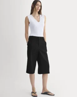 V-Neck Tank in Pointelle