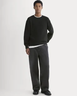 Waffle Rollneck Crew in Everyday Cotton