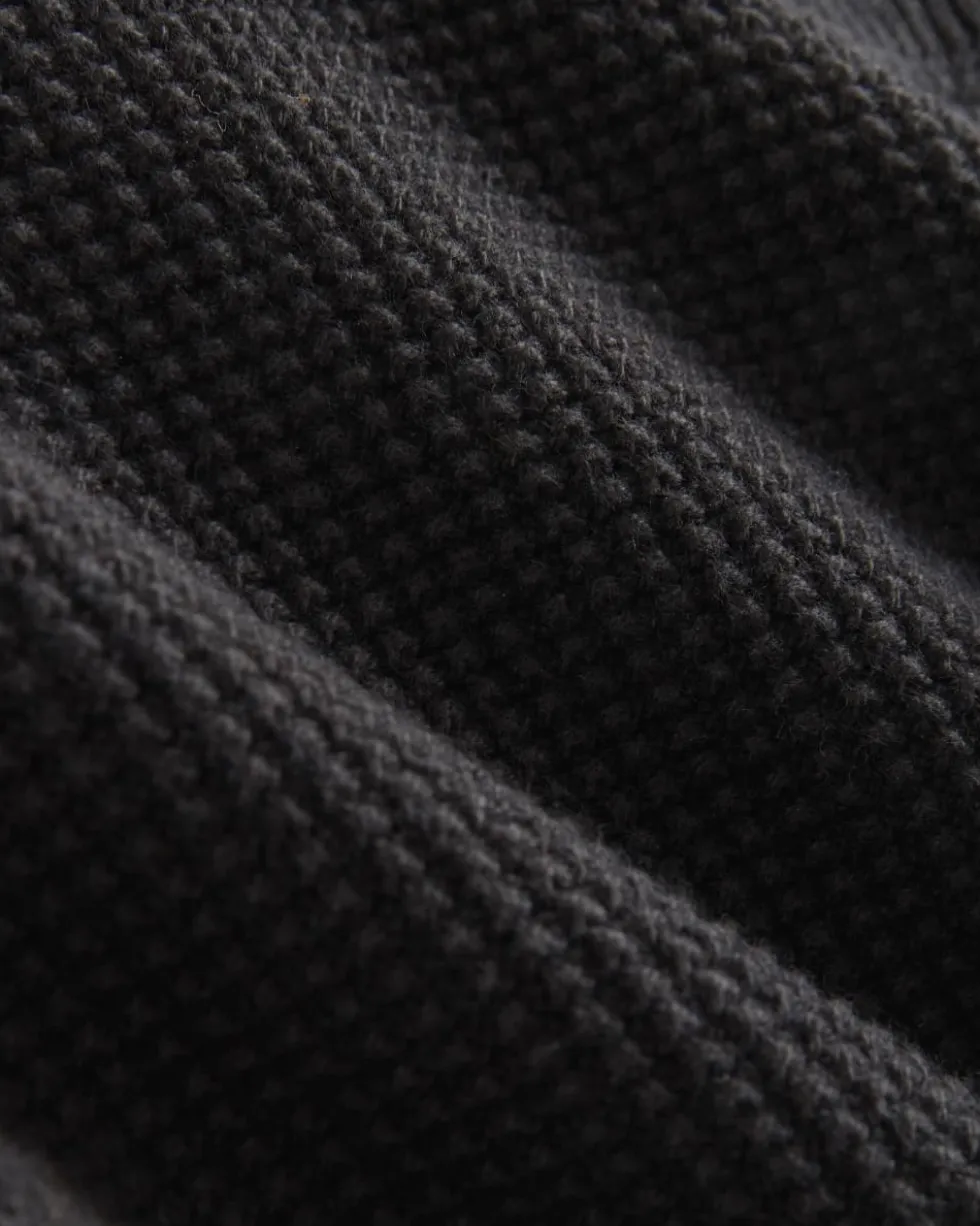 Waffle Rollneck Crew in Everyday Cotton