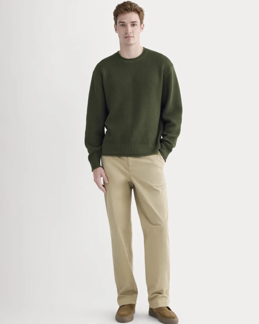 Waffle Rollneck Crew in Everyday Cotton