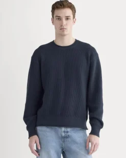 Waffle Rollneck Crew in Everyday Cotton