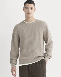 Waffle Rollneck Crew in Everyday Cotton
