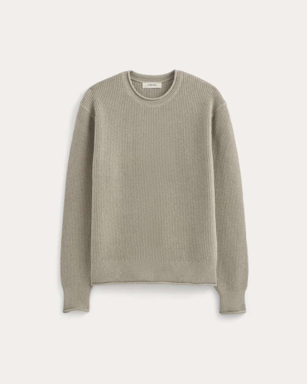 Waffle Rollneck Crew in Everyday Cotton