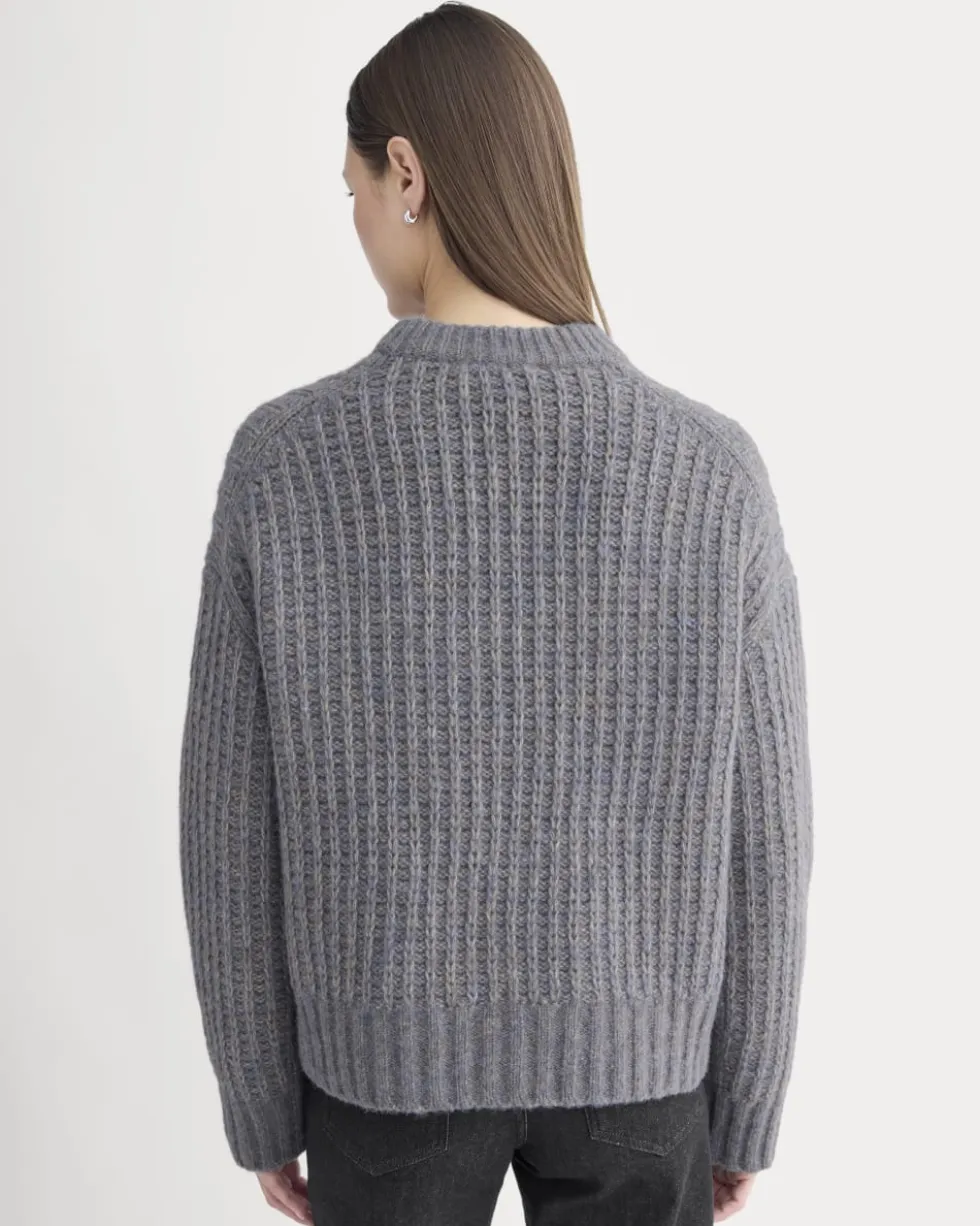 Waffle Sweater in Cloud