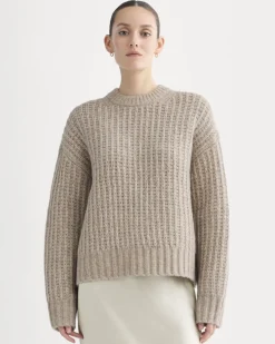 Waffle Sweater in Cloud