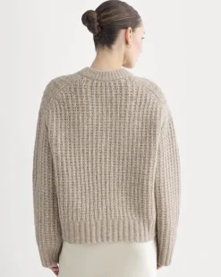 Waffle Sweater in Cloud