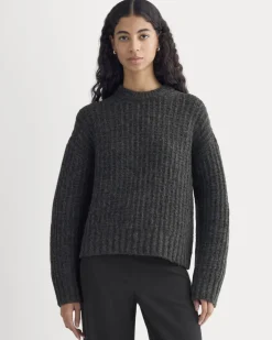 Waffle Sweater in Cloud