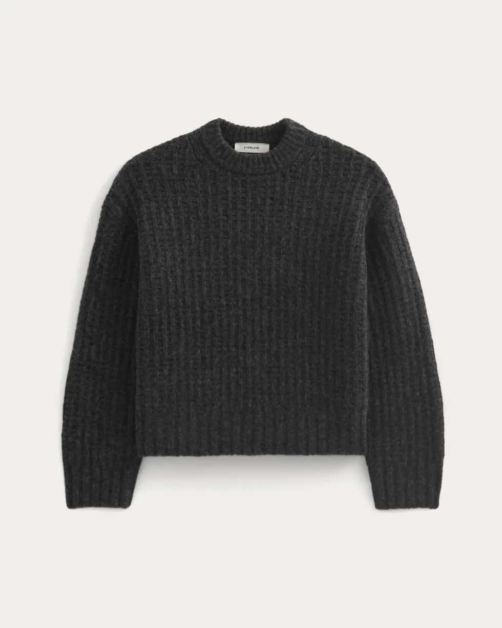 Waffle Sweater in Cloud