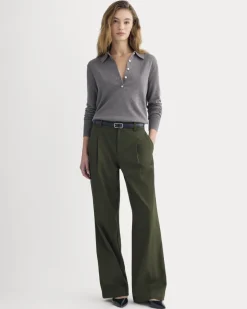 Wide-Leg Trouser in Buttersmooth