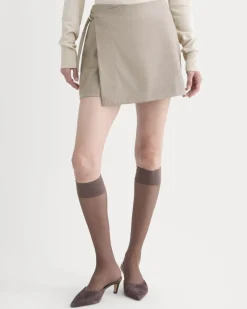 Wrap Mini Skort in Tailor Twill