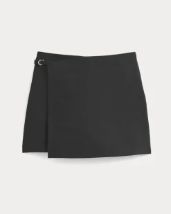 Wrap Mini Skort in Tailor Twill