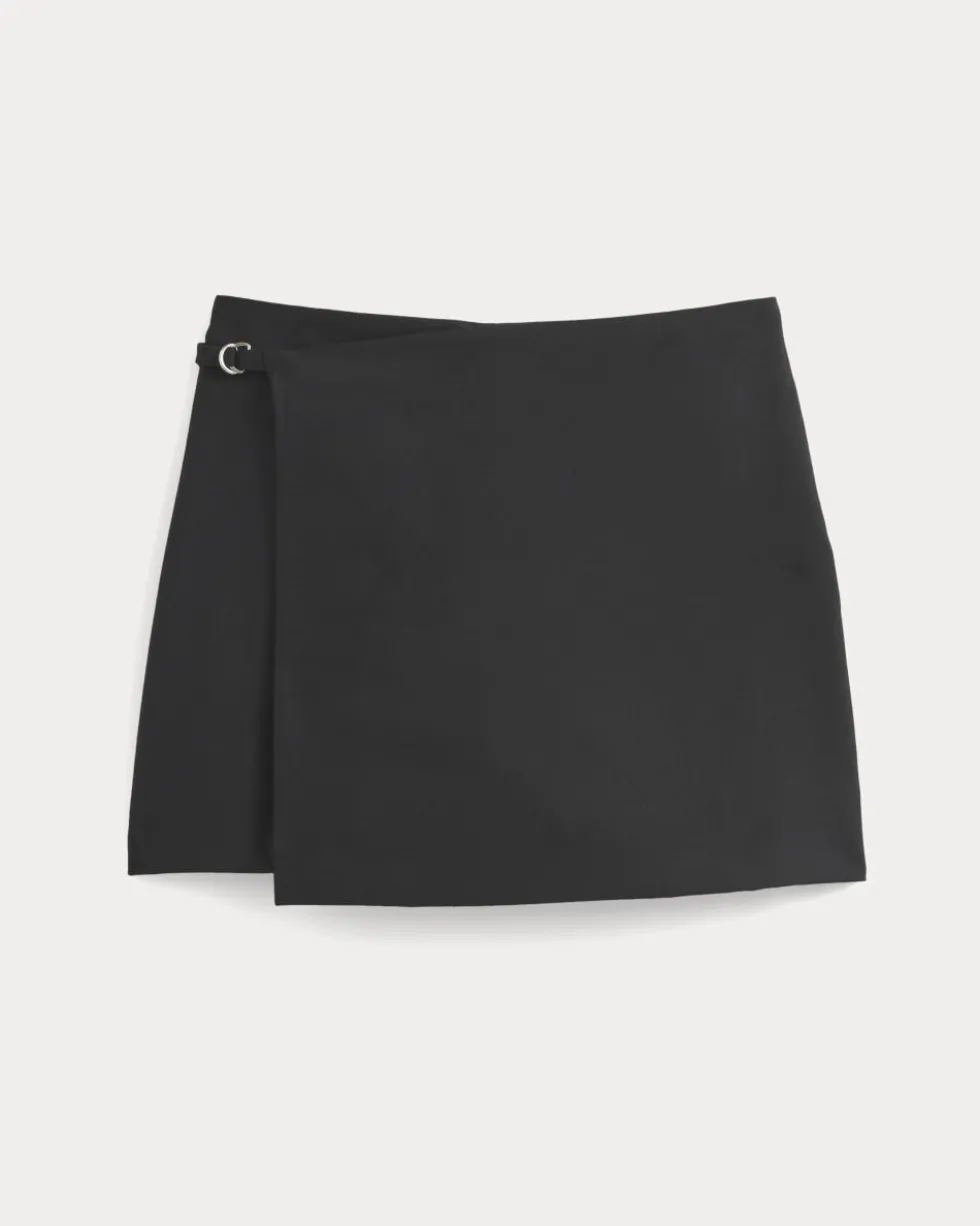 Wrap Mini Skort in Tailor Twill